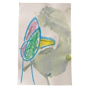 Original Abstract Artwork on Paper 5.5 x 8.5 Spiritual Expression Bailey‎ Craig